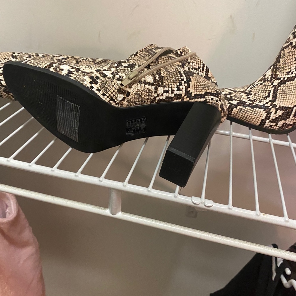 Snake skin boots